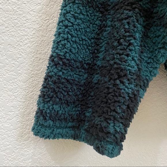 PINK Victoria’s Secret Sherpa Funnel Neck Pullover Hoodie Sweater Size L - Picture 6 of 12